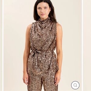 S’edge Sequin Sleeveless Top